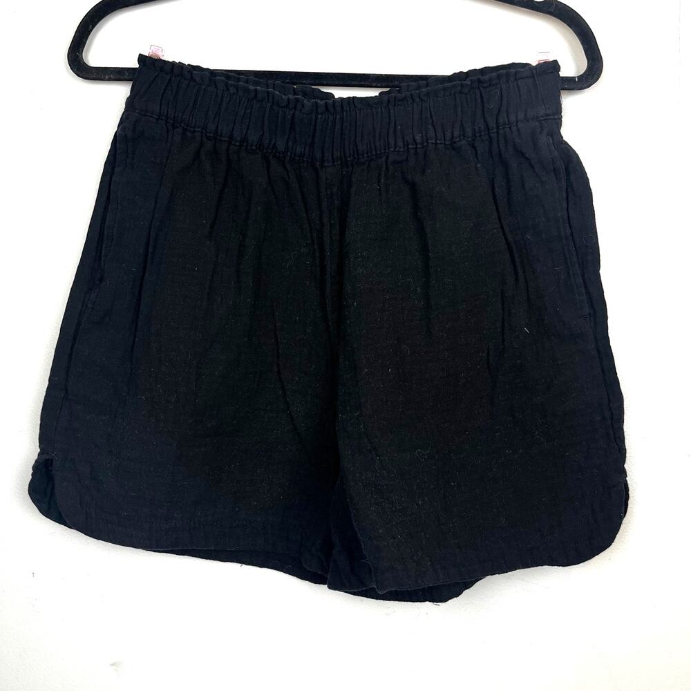 Old Navy 100% Cotton Women's Small Shorts Black Elastic Comfort Waistband